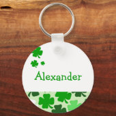 SHAMROCKS Irish Favor Name Tag Sleutelhanger (Voorkant)