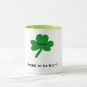 Shamrocks Irish Gezegden Customize Mok (Midden)