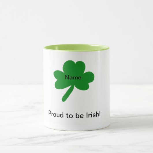 Shamrocks Irish Gezegden Customize Mok (Midden)