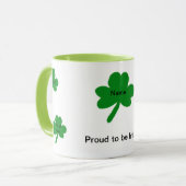 Shamrocks Irish Gezegden Customize Mok (Voorkant links)