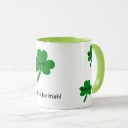 Shamrocks Irish Gezegden Customize Mok