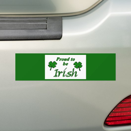 Shamrocks Irish Pride Bumpersticker (Op auto)