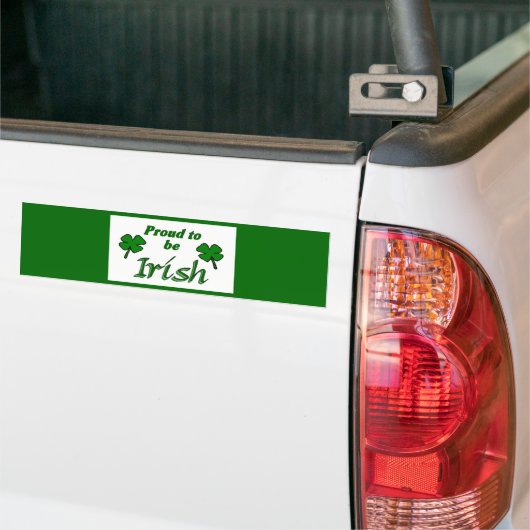 Shamrocks Irish Pride Bumpersticker (Op Truck)