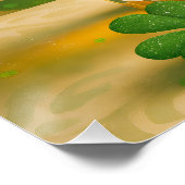 Shamrocks Irish Whiskey Tumbler "Sláinte!" Perfect Poster (Hoek)