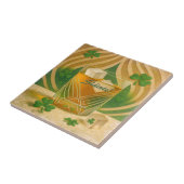 Shamrocks Irish Whiskey Tumbler "Sláinte!" Tegeltje (Zijkant)