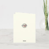 Shamrocks, katholieke Ierse Keltische Kruiscondole Bedankkaart (Achterkant)