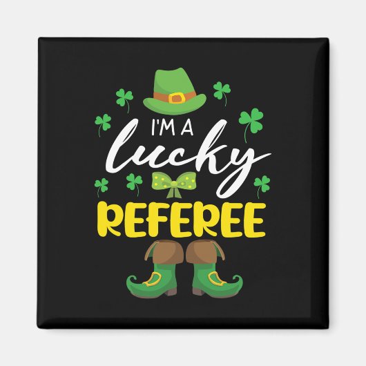 Shamrocks Leprechaun Body Saint Patrick Ik ben een Magneet (Voorkant)