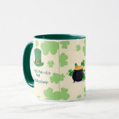 Shamrocks, leprechauns & Pot of Gold Mug Mok (Voorkant links)