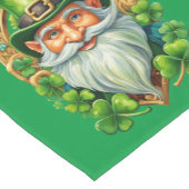 Shamrocks & Leprechauns St Patrick's Day Korte Tafelloper (Hoek)