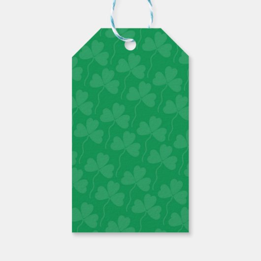 Shamrocks Lucky Friend St. Patrick's Day Cadeaulabel (Achterkant)