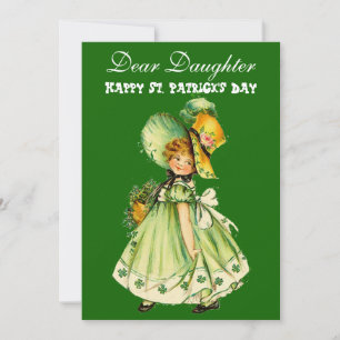 Shamrocks Lucky St. Patrick's Day Dochter Feestdagenkaart