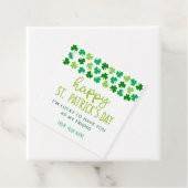 Shamrocks Lucky vriendin St. Patrick's Day Bedankjes Labels (In situ)
