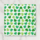 Shamrocks Lucky vriendin St. Patrick's Day Bedankjes Labels (Achterkant)