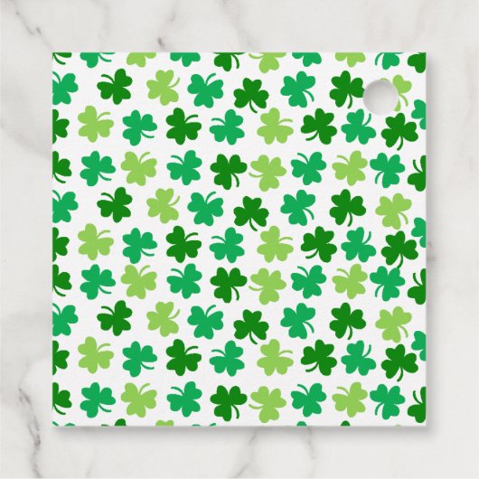 Shamrocks Lucky vriendin St. Patrick's Day Bedankjes Labels (Achterkant)