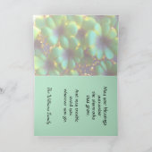 Shamrocks met gouden accenten, St. Patrick's Day Feestdagen Kaart (Binnen)