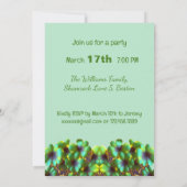 Shamrocks met gouden accenten, St. Patrick's Day Kaart (Achterkant)