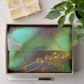 Shamrocks met gouden accenten, St. Patrick's Day Tissuepapier (Geschenk)