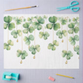 Shamrocks met Gouden Kralen Tissuepapier (Craft)