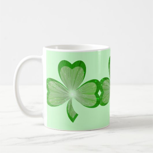 Shamrocks mok green (Links)