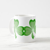 Shamrocks mok wit (Voorkant links)