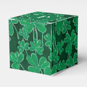 Shamrocks Monogrammed Initiaal Bedankdoosjes (Voorkant Zijde)
