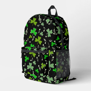 Shamrocks Muzieknoten Bedrukte Rugzak