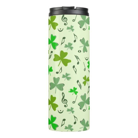 Shamrocks Muzieknoten Thermosbeker (Achterkant)