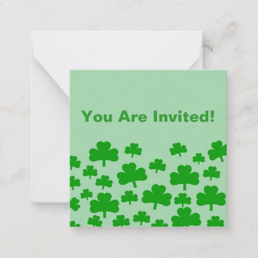 Shamrocks Note Cards Notitiekaartje (Voorkant)