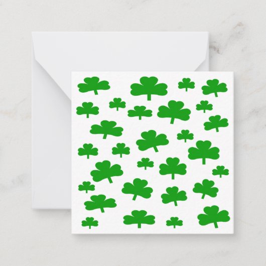 Shamrocks Note Cards Notitiekaartje (Voorkant)
