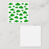 Shamrocks Note Cards Notitiekaartje (Voorkant / Achterkant)