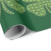 Shamrocks op een schamsteen cadeaupapier (Rol Hoek)