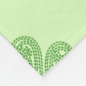 Shamrocks op Green Fleece Deken (Hoek)