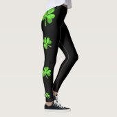Shamrocks op zwarte leggings (Rechts)