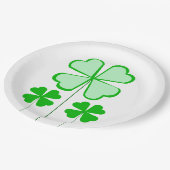 Shamrocks papieren Borden Bordje (Gekanteld)
