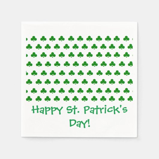 "Shamrocks" papieren servetten (Voorkant)