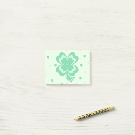 Shamrocks Pattern Post It Notes (Op bureau)