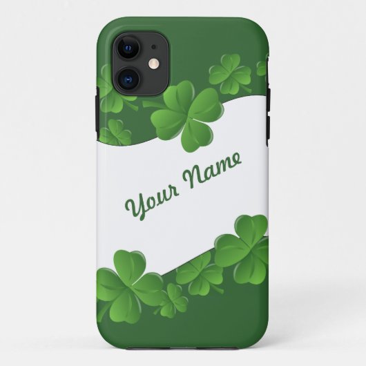 Shamrocks persionalized Case-Mate iPhone case (Achterkant)