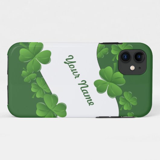Shamrocks persionalized Case-Mate iPhone case (Achterkant (horizontaal))