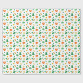 Shamrocks & Petten - St Patrick's Day Pattern Cadeaupapier (Vlak)