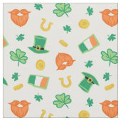 Shamrocks & Petten - St Patrick's Day Pattern Stof (Close Up)