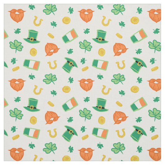 Shamrocks & Petten - St Patrick's Day Pattern Stof (Swatch)
