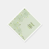 Shamrocks Polka Dots Trouwpapier Servetten (Hoek)