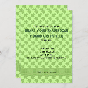 Shamrocks Polka stipt de uitnodiging van Patrick's