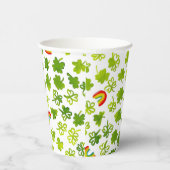 Shamrocks Rainbows Waterverf Ierland St PATRICKS Papieren Bekers (Rechts)