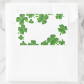 Shamrocks Rechthoekige Sticker (Tas)