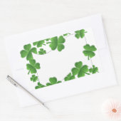 Shamrocks Rechthoekige Sticker (Envelop)