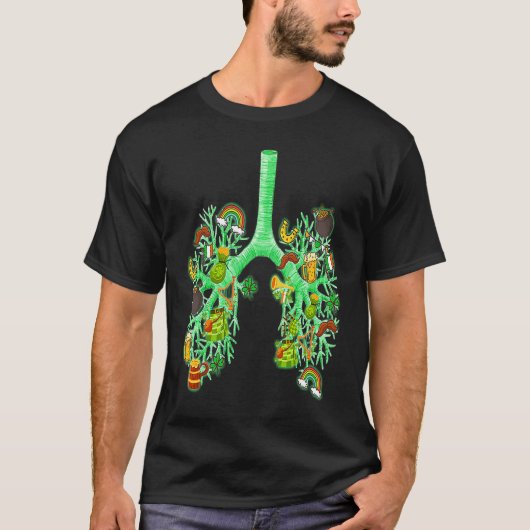 Shamrocks Respiratory Therapist RT St Patrick's Da T-shirt (Voorkant)