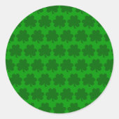 Shamrocks Ronde Sticker (Voorkant)