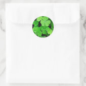 Shamrocks Ronde Sticker (Tas)