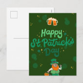 Shamrocks & Shenanigans: een St. Patrick's Day Feestdagenkaart (Voorkant / Achterkant)
